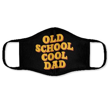 Discover Old School Cool Dad Retro Vibe Face Masks