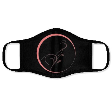 Discover Elegant floral circle  Face Masks