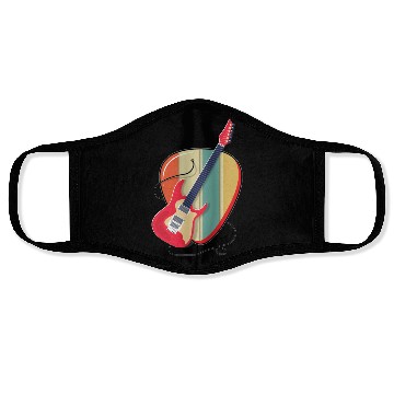 Discover Electric Guitar Connected to Pick Face Masks