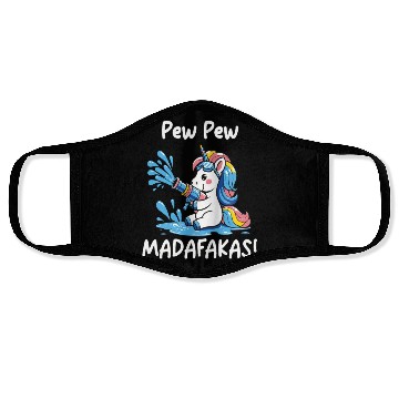 Discover Funny | Hilarious Gift Idea | Pew Pew Madafakas Face Masks