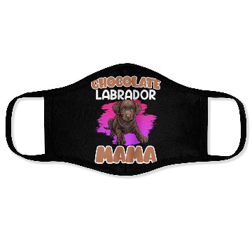 Discover Labrador Retriever CHOCOLATE LAB MOM Labrador Face Masks