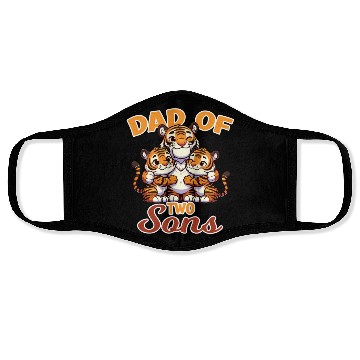 Discover Strong Tiger with Tiger Kid for a Dad Face Masks