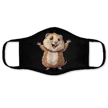 Discover Happy Lemming Embrace The Joyful Moments Face Masks