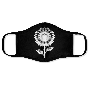 Discover Garden Plant Flowering Sunflower Face Masks