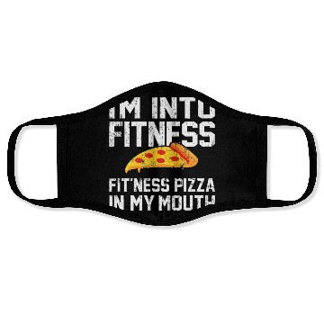 Discover Pizza, Food Lover, Foodie, You Wanna Pizza Face Masks