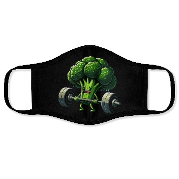 Discover Deadlift Broccoli Gym Fitness Motivation Face Masks