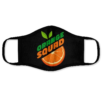 Discover Orange Citrus Fruit Orange Lover Orange Squad Face Masks