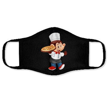 Discover chef pizza monkey Face Masks