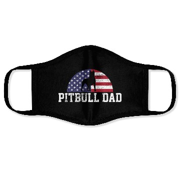 Discover Pitbull Dad Papa Love Bond Unique Design Face Masks