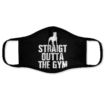 Discover Pitbull Gym Power and Grace Athletic Design Face Masks