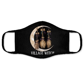 Discover Village Witch Gothic Occult Wicca Pagan Nature Face Masks