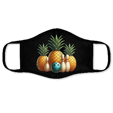 Discover Bowling pineapple  - bowling holidays Face Masks