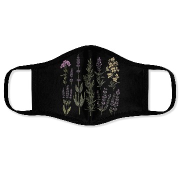 Discover Spring Flower Girl Floral Lavender Flowers Summer Face Masks