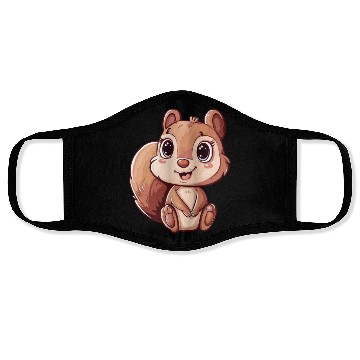 Discover Adorable Squirrel With Big Eyes Face Masks