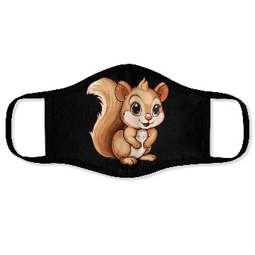 Discover Charming Squirrel Character Delight Face Masks