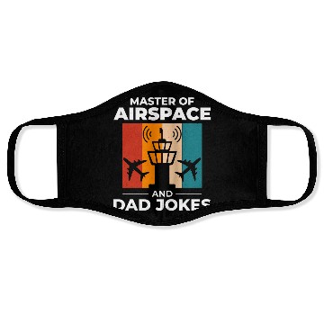 Discover Air Traffic Controller ATC Dad Aviation Humor Face Masks