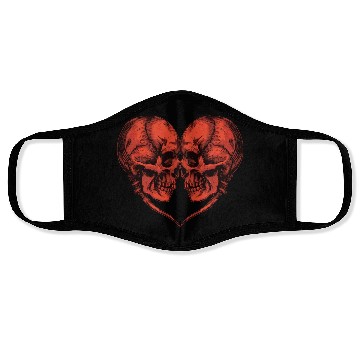 Discover Skull Heart Face Masks