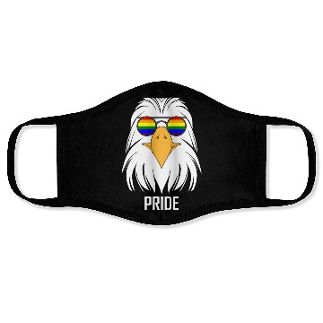 Discover LGBTQ BALD EAGLE PRIDE DESIGN Face Masks