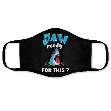 Discover Jaw Ready For This Shark Lover Face Masks