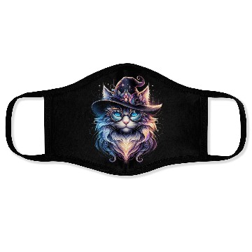 Discover Cat Fantasy "Enchanted Wizard Cat" Face Masks