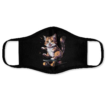 Discover Skateboard Cat Face Masks