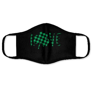 Discover St Patricks Day Daycare Teacher Plaid Shamrock Face Masks