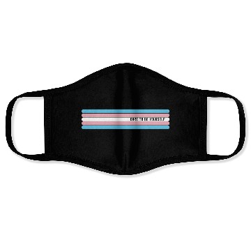 Discover Dare to be Yourself - Support Transgender LGBT Face Masks