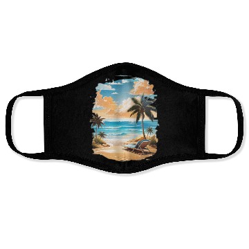Discover Traveling beach,summer Face Masks