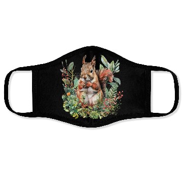 Discover Squirrel Clipart - Woodland Creatures Art, Cute Face Masks