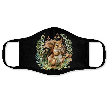 Discover Squirrel Clipart - Woodland Creatures Art, Cute Face Masks