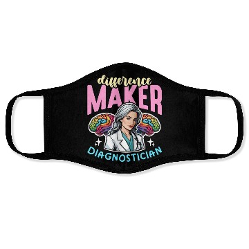 Discover School Psych Difference Maker School Counselor Face Masks