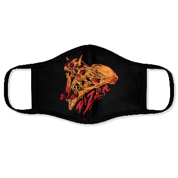 Discover PIZZA SKULL Classic Face Masks