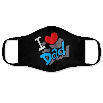Discover I Love Dad Face Masks