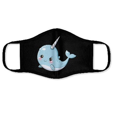 Discover Adorable Narwhal Fantasy Encounter Face Masks