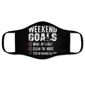 Discover Weekend Goals: Stay in Pajamas All Day Face Masks
