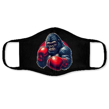 Discover Boxing Gorilla Martial Arts Fighter Boxing Lover Face Masks