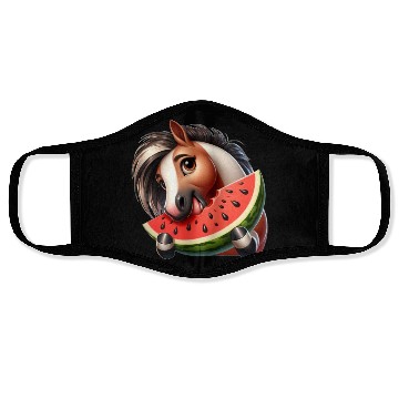 Discover Horses Horse Lover Farmer Melon Summer Face Masks