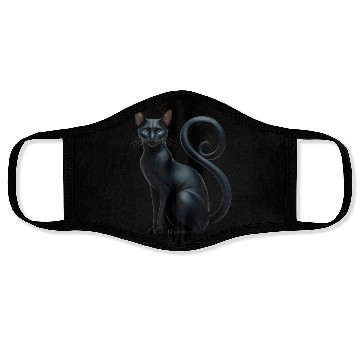 Discover Elegant Black Sphynx Funny Face Masks