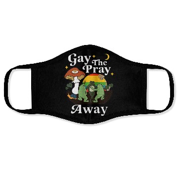 Discover Gay The Pray Away Frog Rainbow LGBT Face Masks