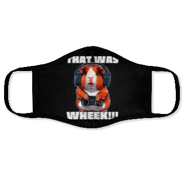 Discover That Was Wheek Guinea Pig Gamer Animal Lover Face Masks