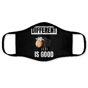 Discover Unique Sheep Positive Message Face Masks