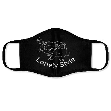 Discover lonely style by naai cheuay white Face Masks