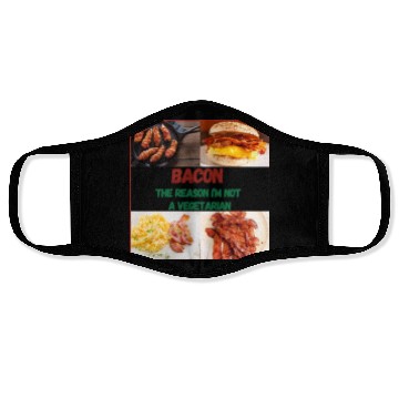 Discover Bacon: The reason I'm Not a Vegetarian Face Masks