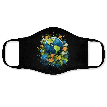 Discover Respect Your Mother Earth Day Save Our Planet Face Masks