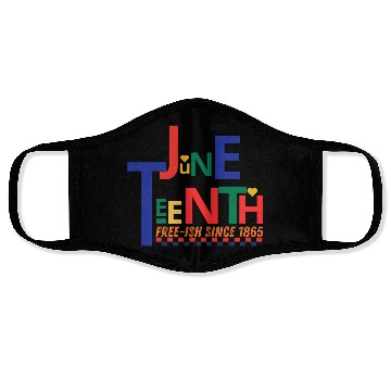 Discover Juneteenth June 19, 1865 - Historical Commemoratio Face Masks