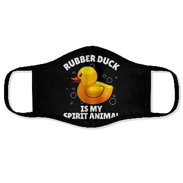 Discover Rubber Duck Art Rubber Ducky Duck Lover Face Masks