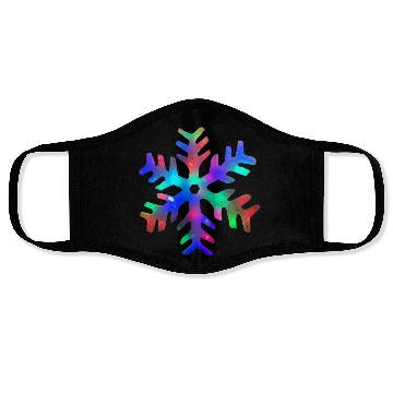 Discover Colorful Rainbow Snowflake Face Masks