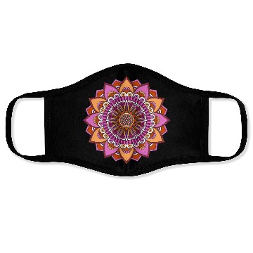 Discover Lesbian Pride Mandala Zunaria Pattern Face Masks