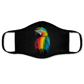 Discover Macaw Parrot for a Bird Lover Animal Lover Face Masks