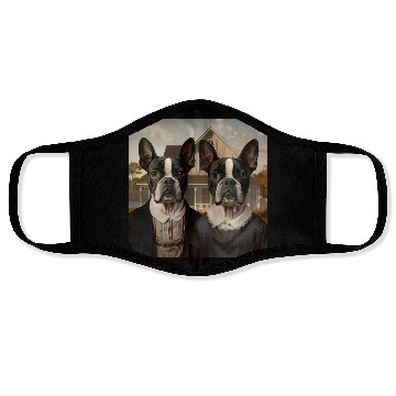 Discover Boston Terrier Funny Sleeve Face Masks